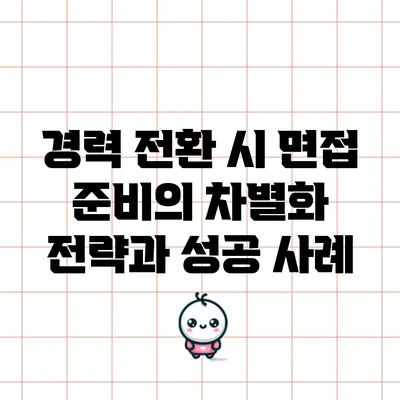 경력 전환 시 면접 준비의 차별화 전략과 성공 사례