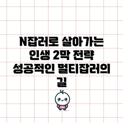 N잡러로 살아가는 인생 2막 전략: 성공적인 멀티잡러의 길
