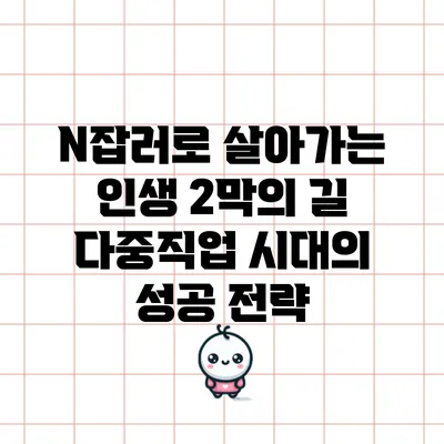 N잡러로 살아가는 인생 2막의 길: 다중직업 시대의 성공 전략