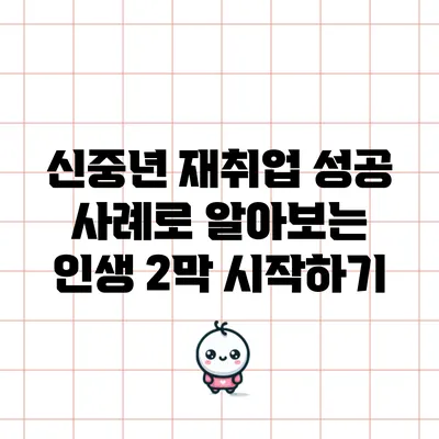 신중년 재취업 성공 사례로 알아보는 인생 2막 시작하기