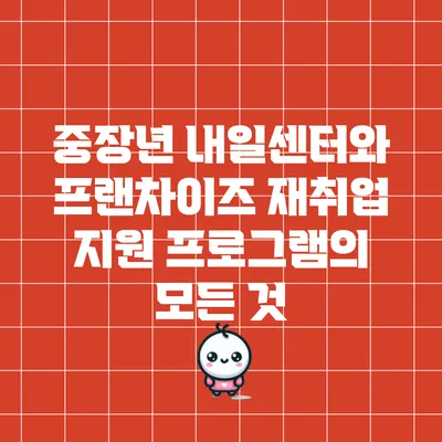 중장년 내일센터와 프랜차이즈 재취업 지원 프로그램의 모든 것
