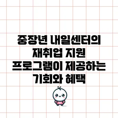 중장년 내일센터의 재취업 지원 프로그램이 제공하는 기회와 혜택