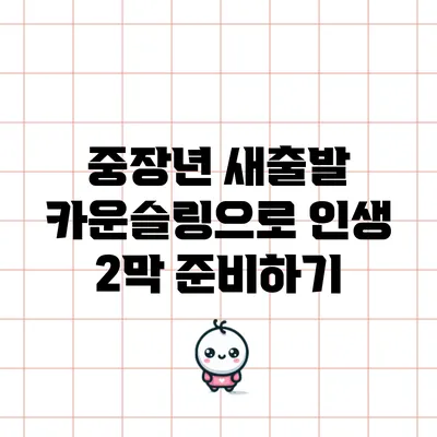 중장년 새출발 카운슬링으로 인생 2막 준비하기