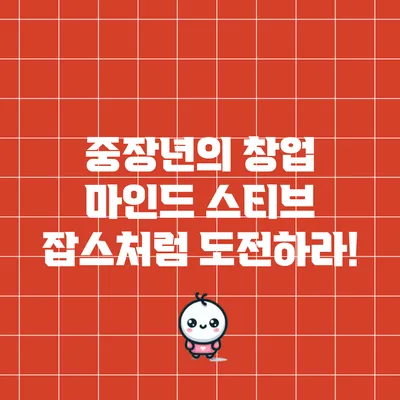 중장년의 창업 마인드: 스티브 잡스처럼 도전하라!