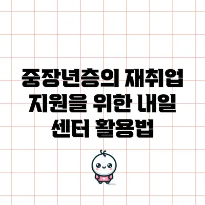 중장년층의 재취업 지원을 위한 내일 센터 활용법