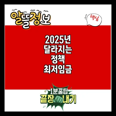 2025년 달라지는 정책: 최저임금