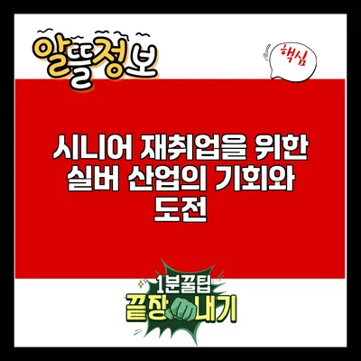 시니어 재취업을 위한 실버 산업의 기회와 도전
