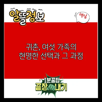 귀촌, 여섯 가족의 현명한 선택과 그 과정