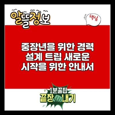중장년을 위한 경력 설계 트립: 새로운 시작을 위한 안내서